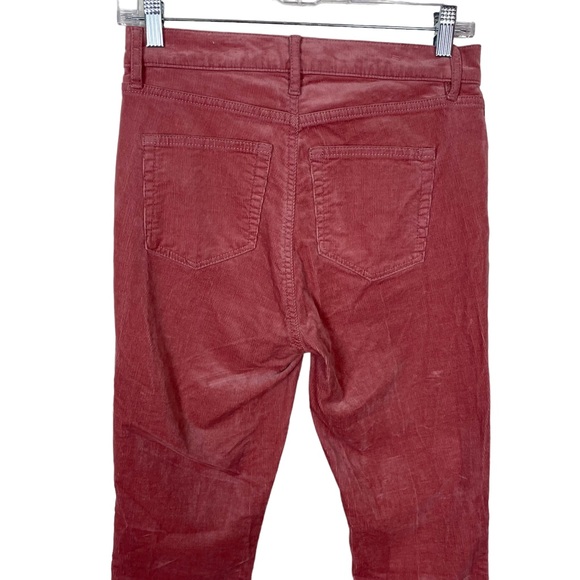 Loft High Waist Skinny Blush Corduroy Soft Stretch Size 27/4 Ankle Cropped Pink - Picture 10 of 16